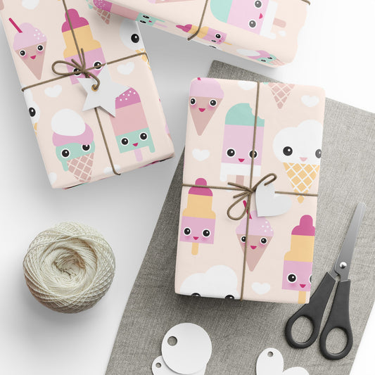Ice cream wrapping paper - Reno Cotton Candy - Sugar Cotton Candy